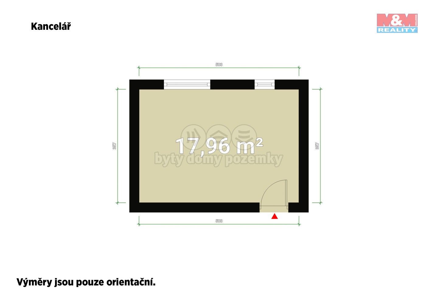 Pronájem kancelář - Republikánská, Plzeň, 19 m²