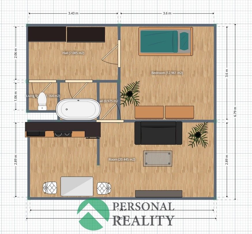 Pronájem byt 2+kk - Mělník, 276 01, 43 m²