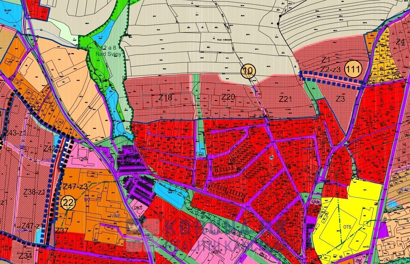 Prodej pozemek pro bydlení - Lesní, Trhové Sviny, 3 m²