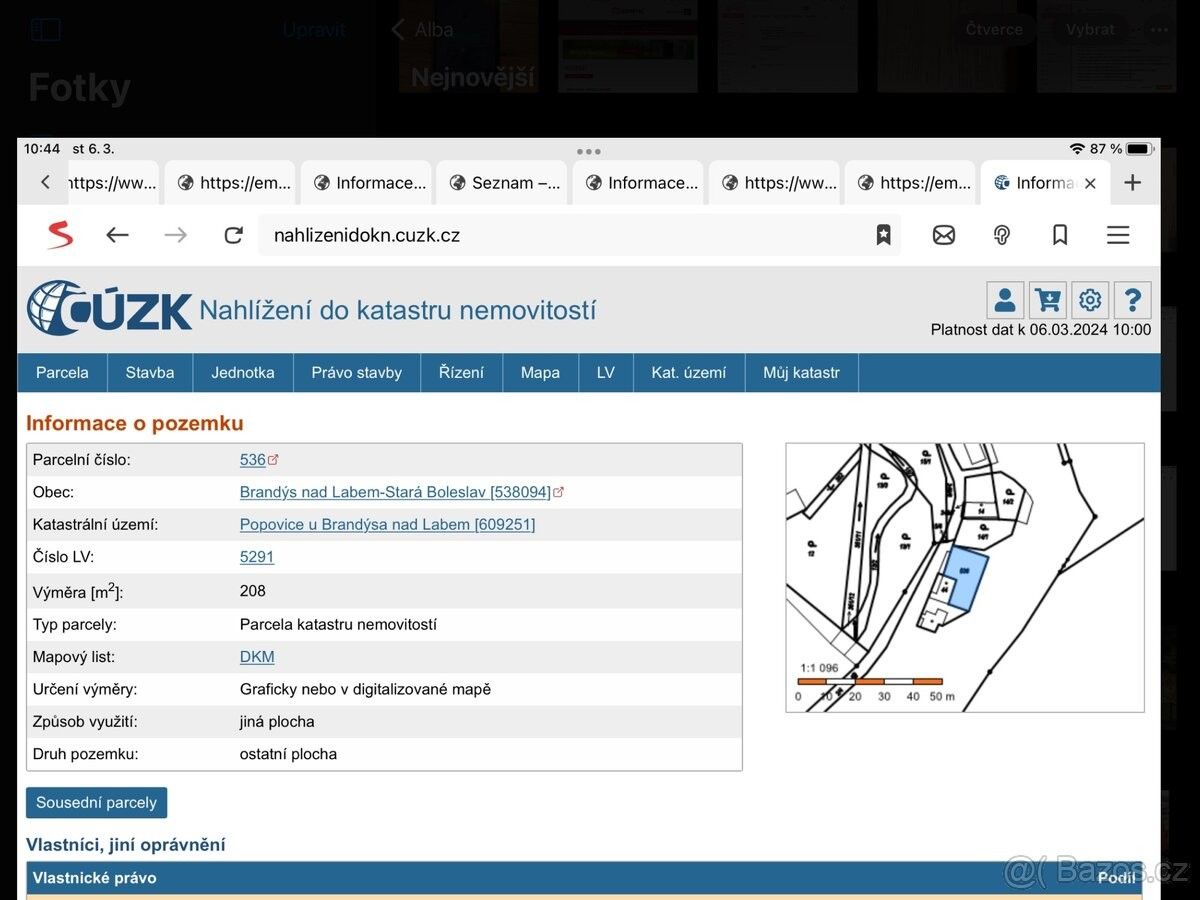 Pozemky pro bydlení, Brandýs nad Labem-Stará Boleslav, 250 01, 208 m²