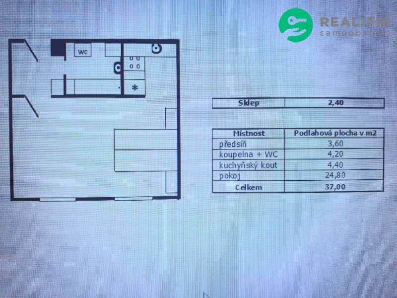 1+kk, Praha, 130 00, 37 m²