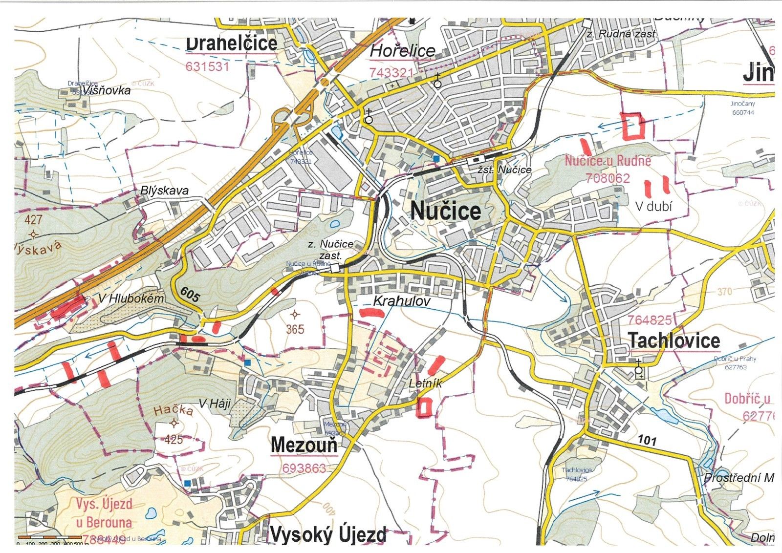 Prodej pozemek - Nučice, 74 500 m²