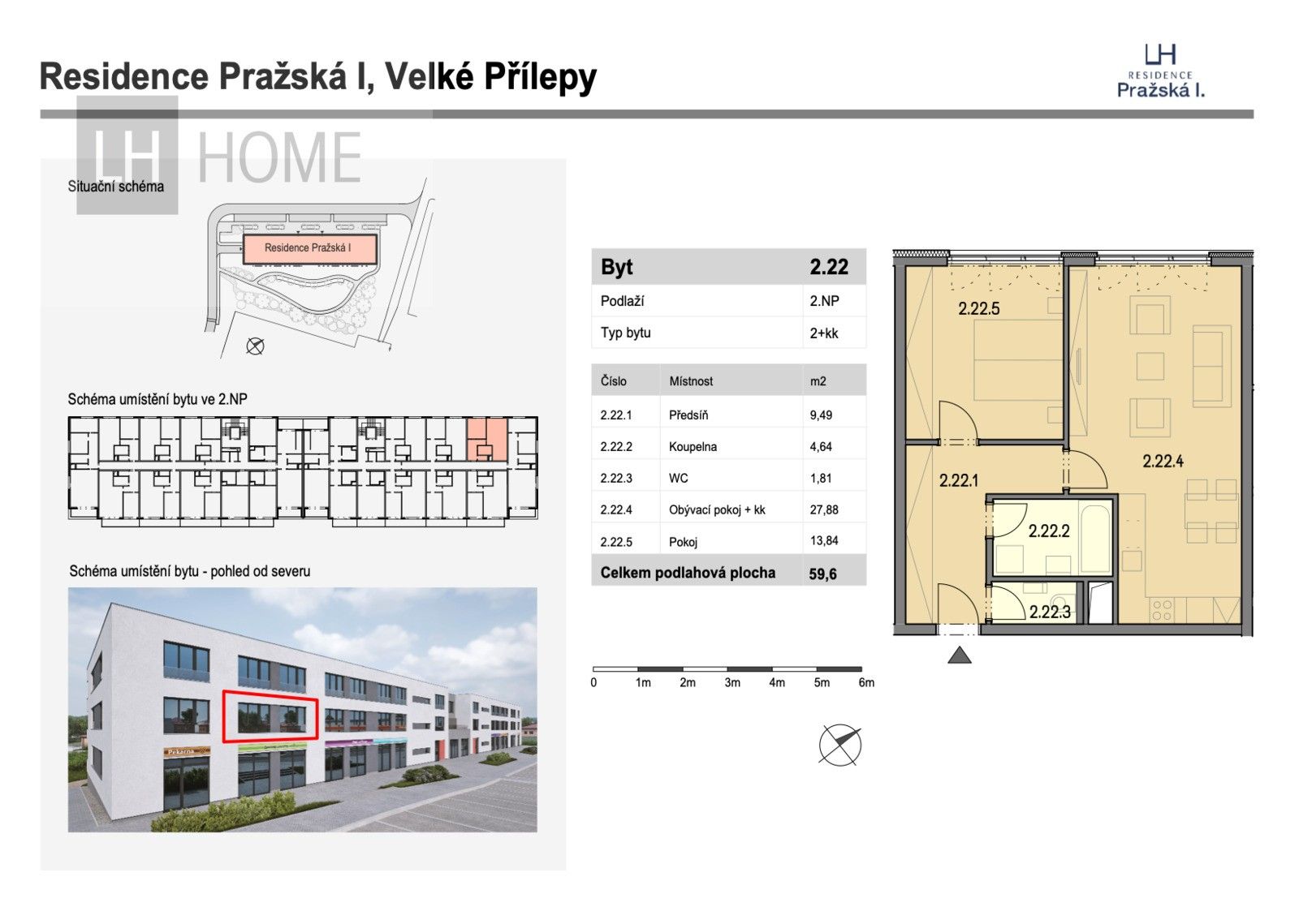 Prodej byt 2+kk - Pražská, 60 m²