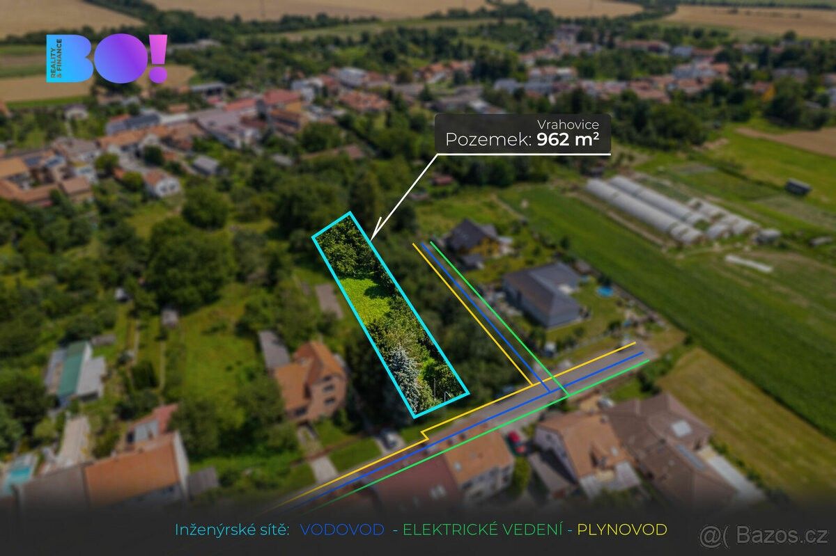 Prodej pozemek pro bydlení - Prostějov, 798 11, 962 m²