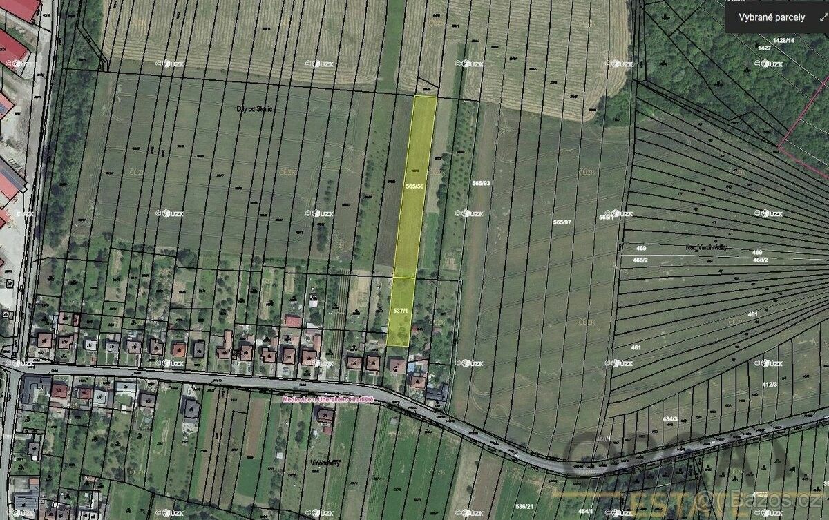 Zemědělské pozemky, Medlovice, 687 41, 1 344 m²