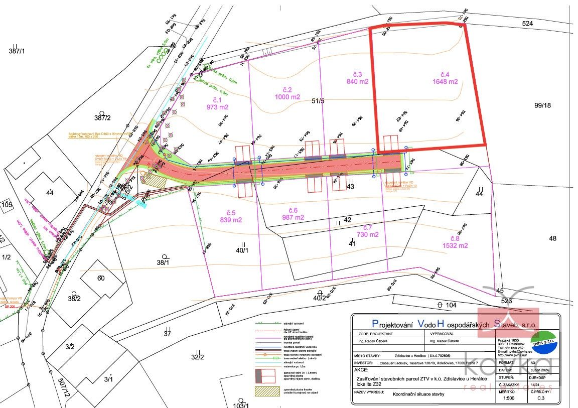 Pozemky pro bydlení, Zdislavice, Herálec, 1 648 m²