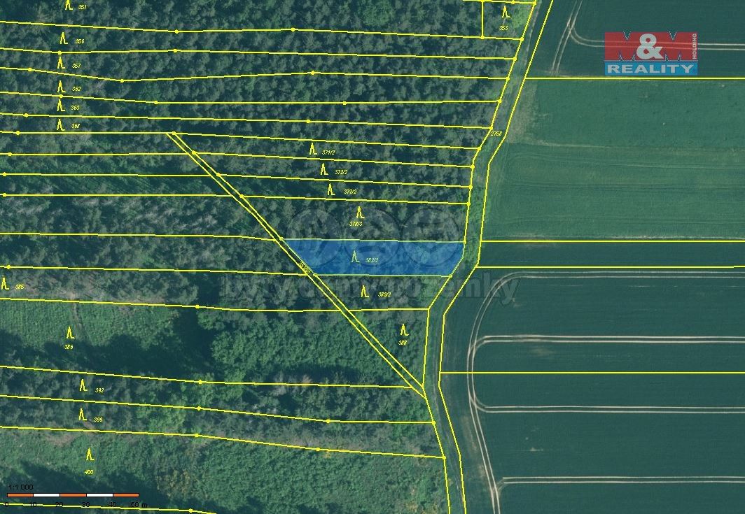 Prodej les - Týn nad Vltavou, 375 01, 3 971 m²