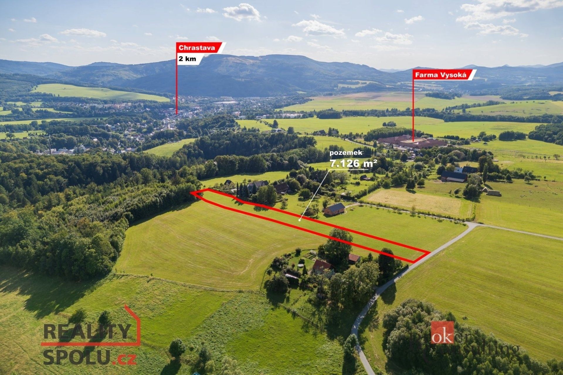 Louky, Frýdlantská, Chrastava, 7 126 m²