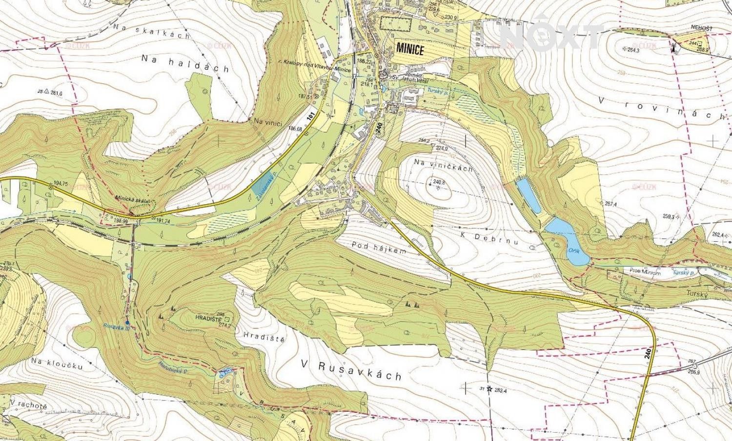 Lesy, Minice, Kralupy nad Vltavou