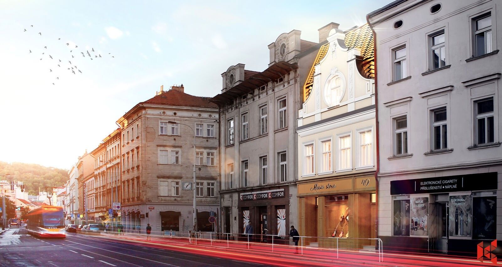 Obchodní prostory, Nádražní, Praha, 222 m²