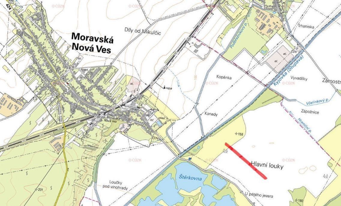 Prodej zemědělský pozemek - Moravská Nová Ves, 6 867 m²