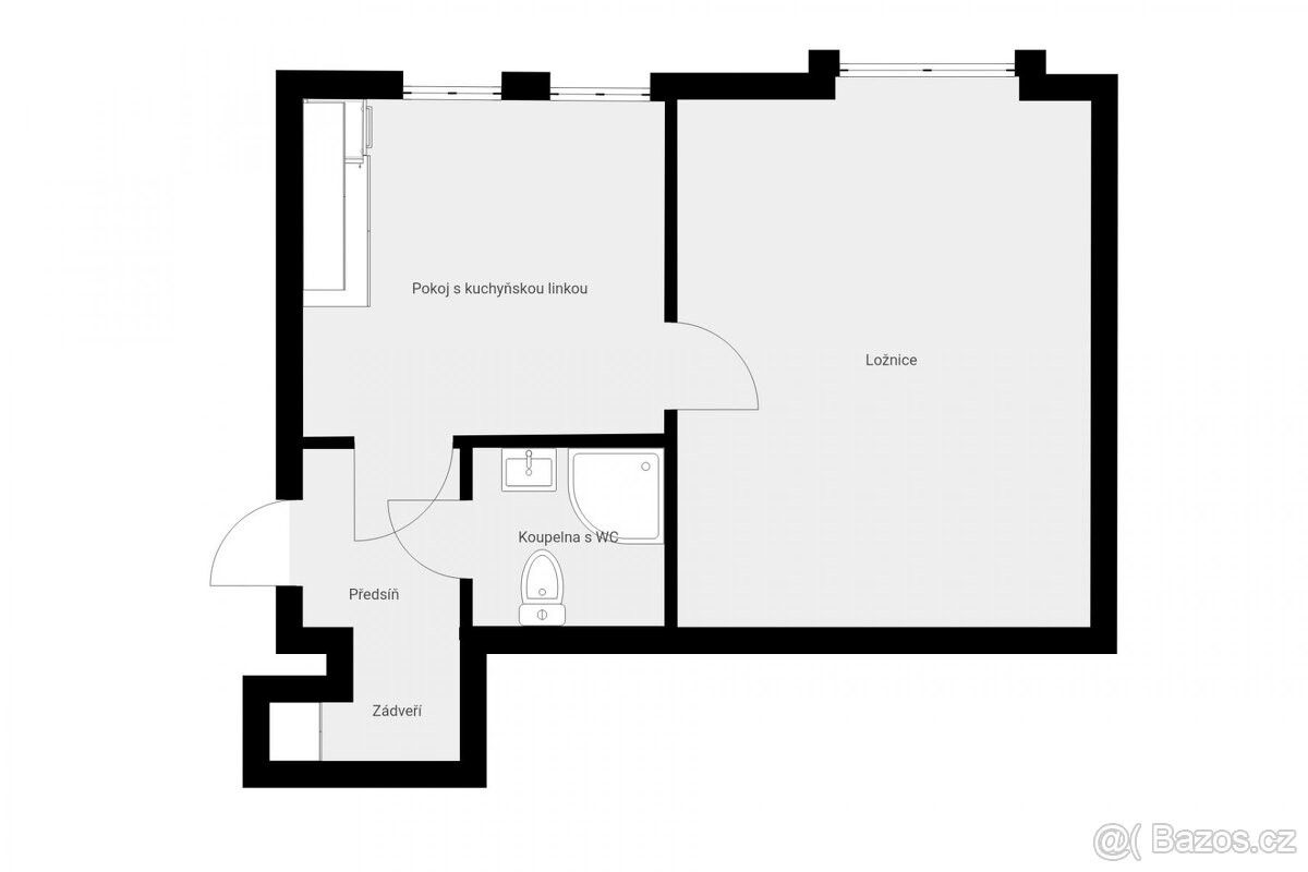 Prodej byt 2+kk - Hronov, 549 31, 37 m²