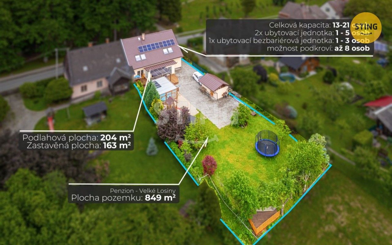 Chalupy, Komenského, Velké Losiny, 280 m²