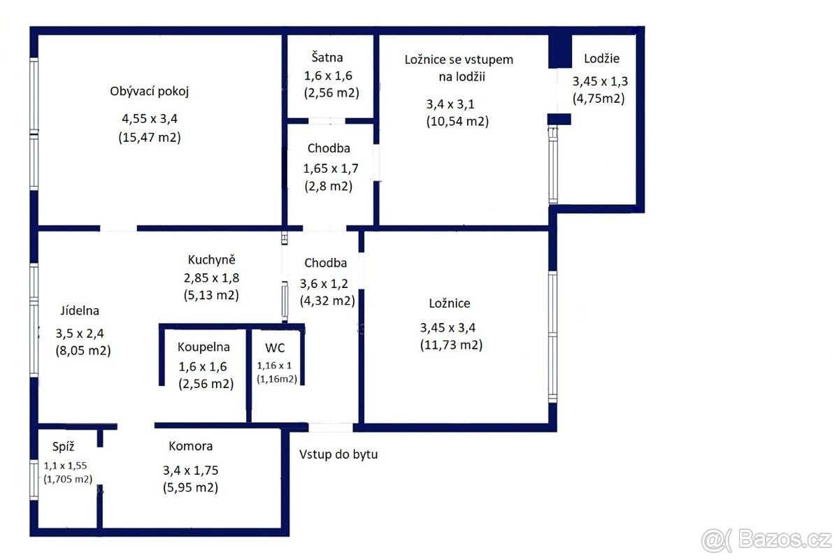 Prodej byt 3+1 - Holešov, 769 01, 72 m²