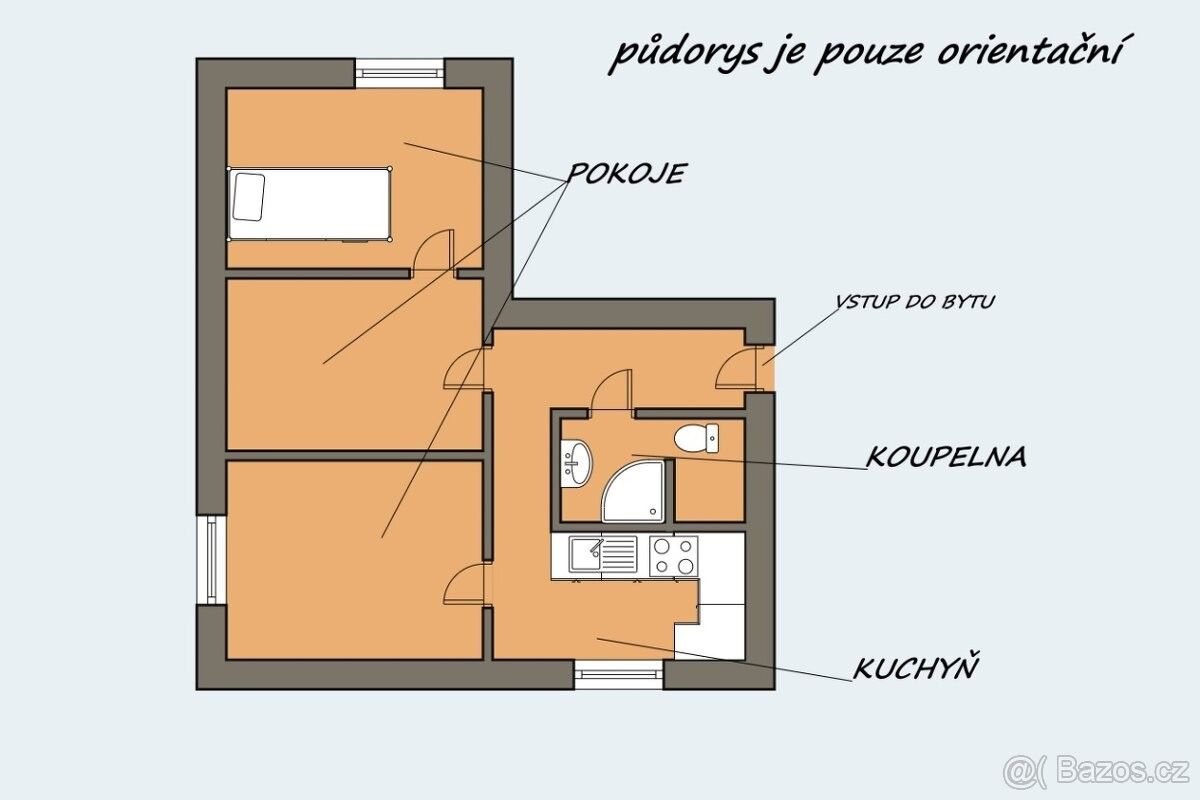 Pronájem byt 2+1 - Aš, 352 01, 52 m²