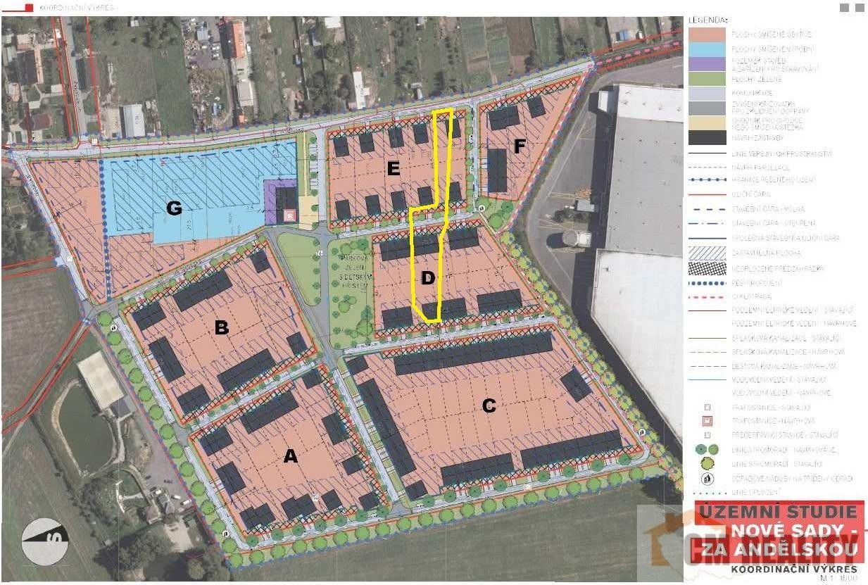Prodej pozemek pro bydlení - Andělská, Olomouc