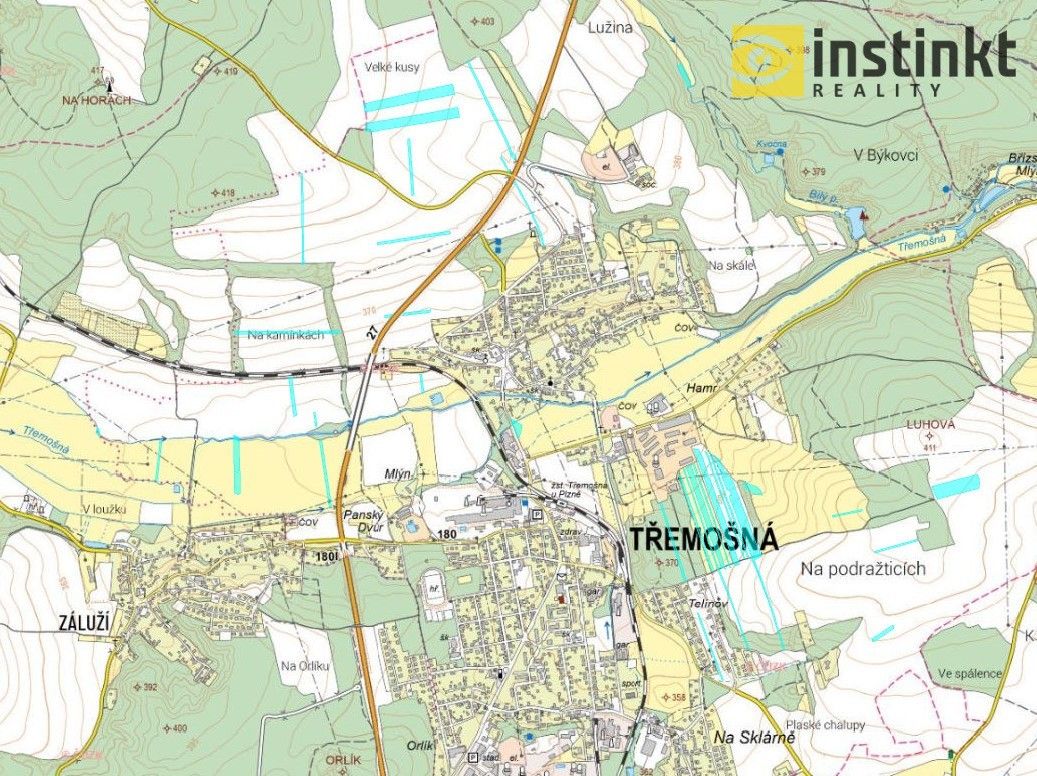 Prodej zemědělský pozemek - Třemošná, 167 003 m²