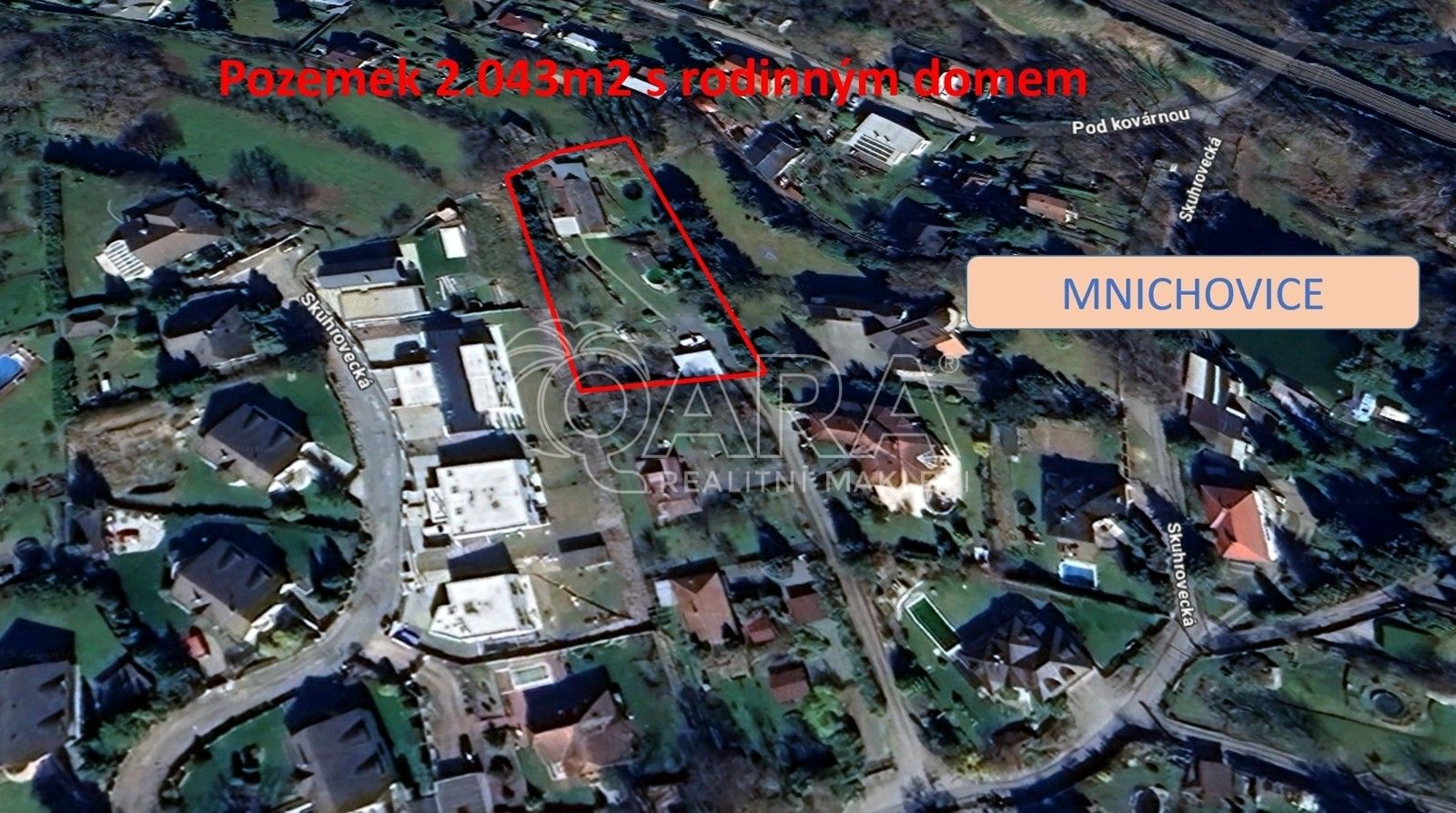 Pozemky pro bydlení, Skuhrovecká, Mnichovice, 2 m²