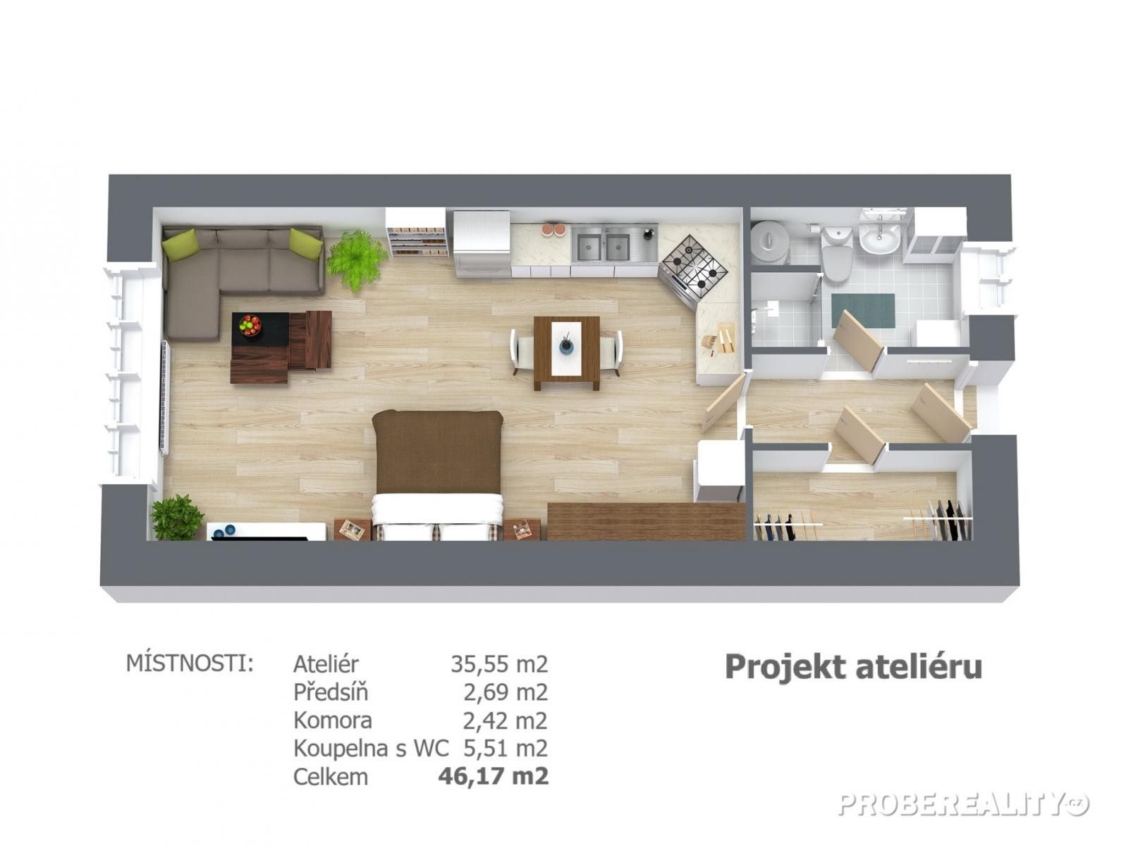 Prodej ostatní - Šárecká, Praha, 46 m²