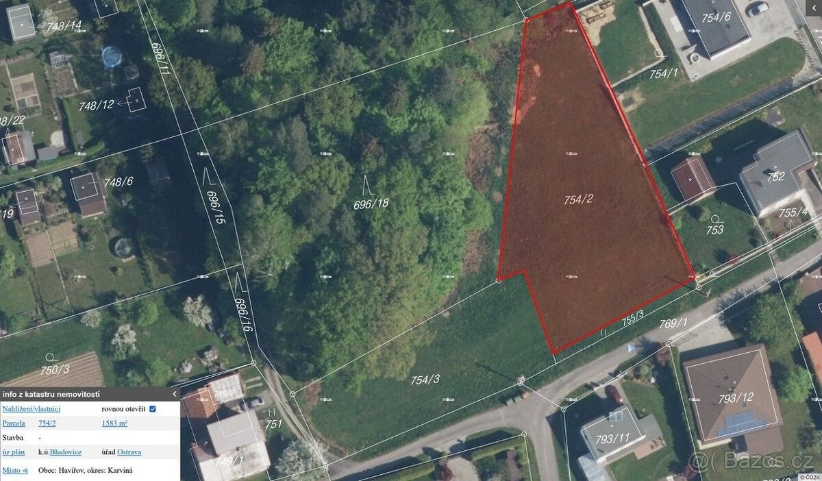 Prodej pozemek pro bydlení - Havířov, 736 01, 1 649 m²