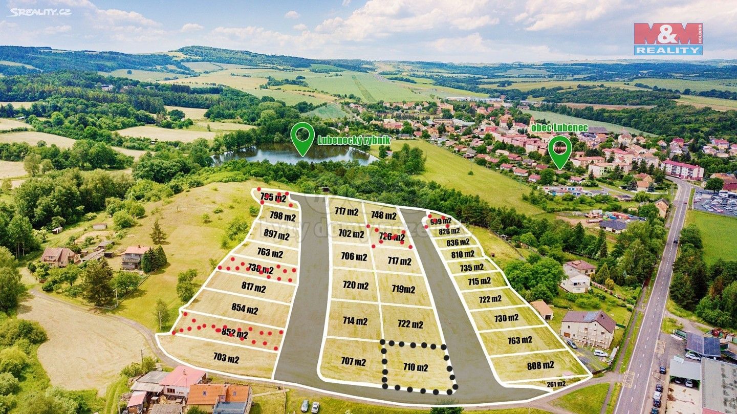 Prodej pozemek pro bydlení - Lubenec, 710 m²