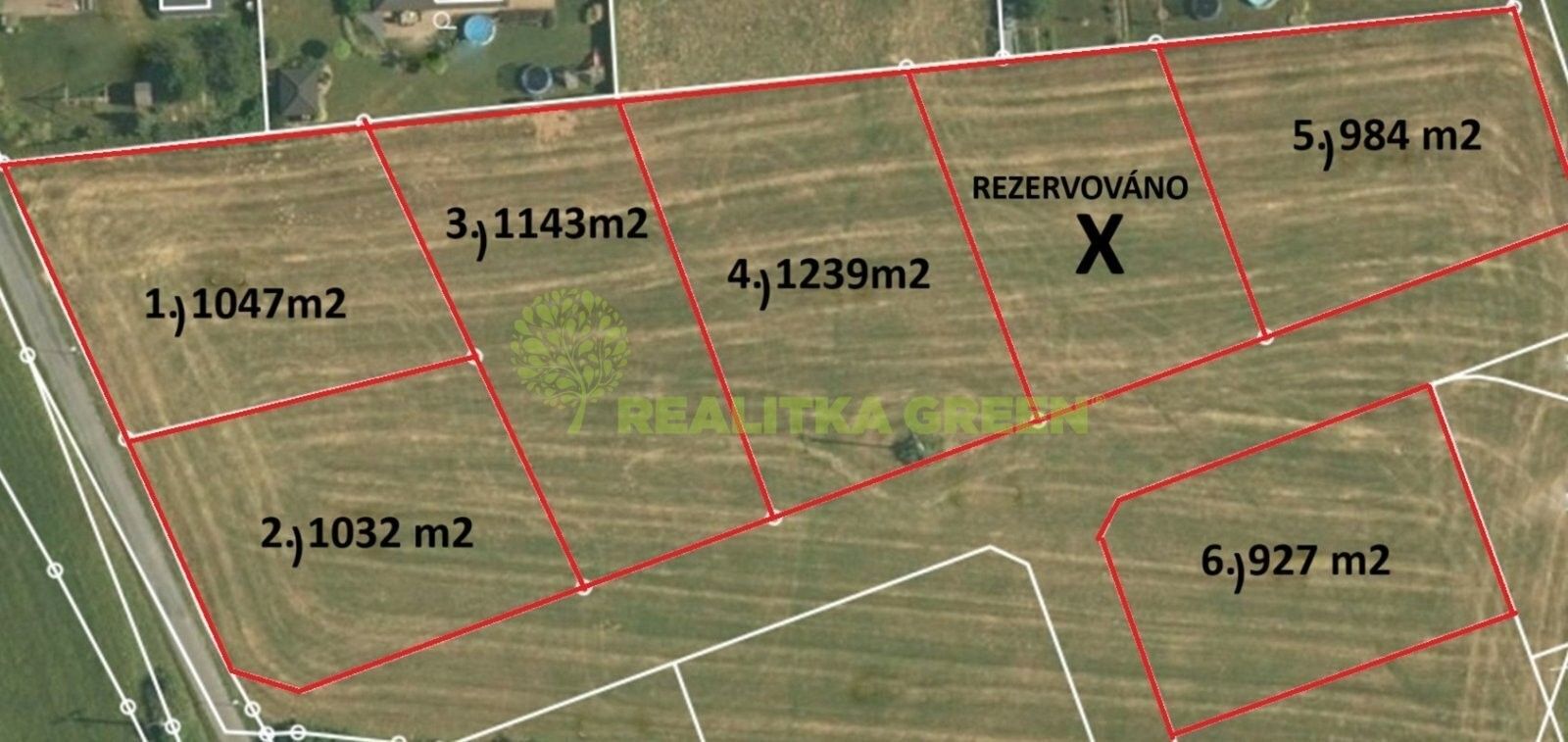 Pozemky pro bydlení, Zašová, 1 047 m²