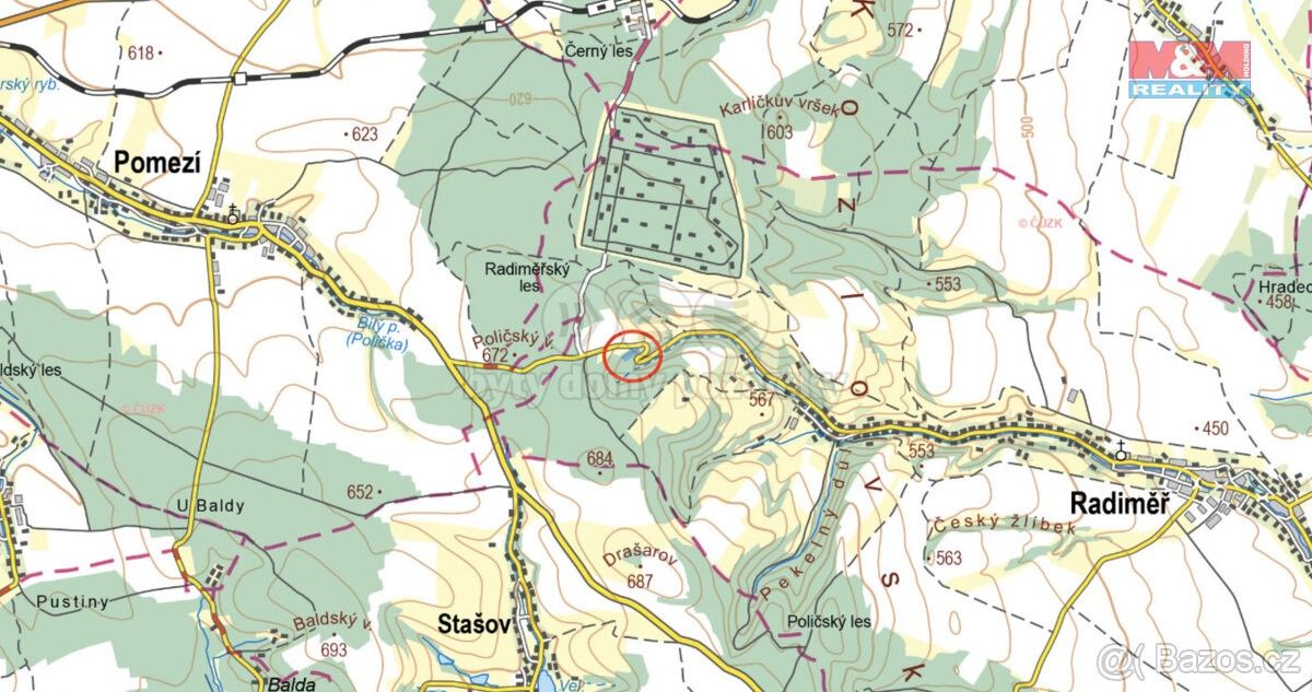 Prodej les - Radiměř, 569 07, 7 416 m²