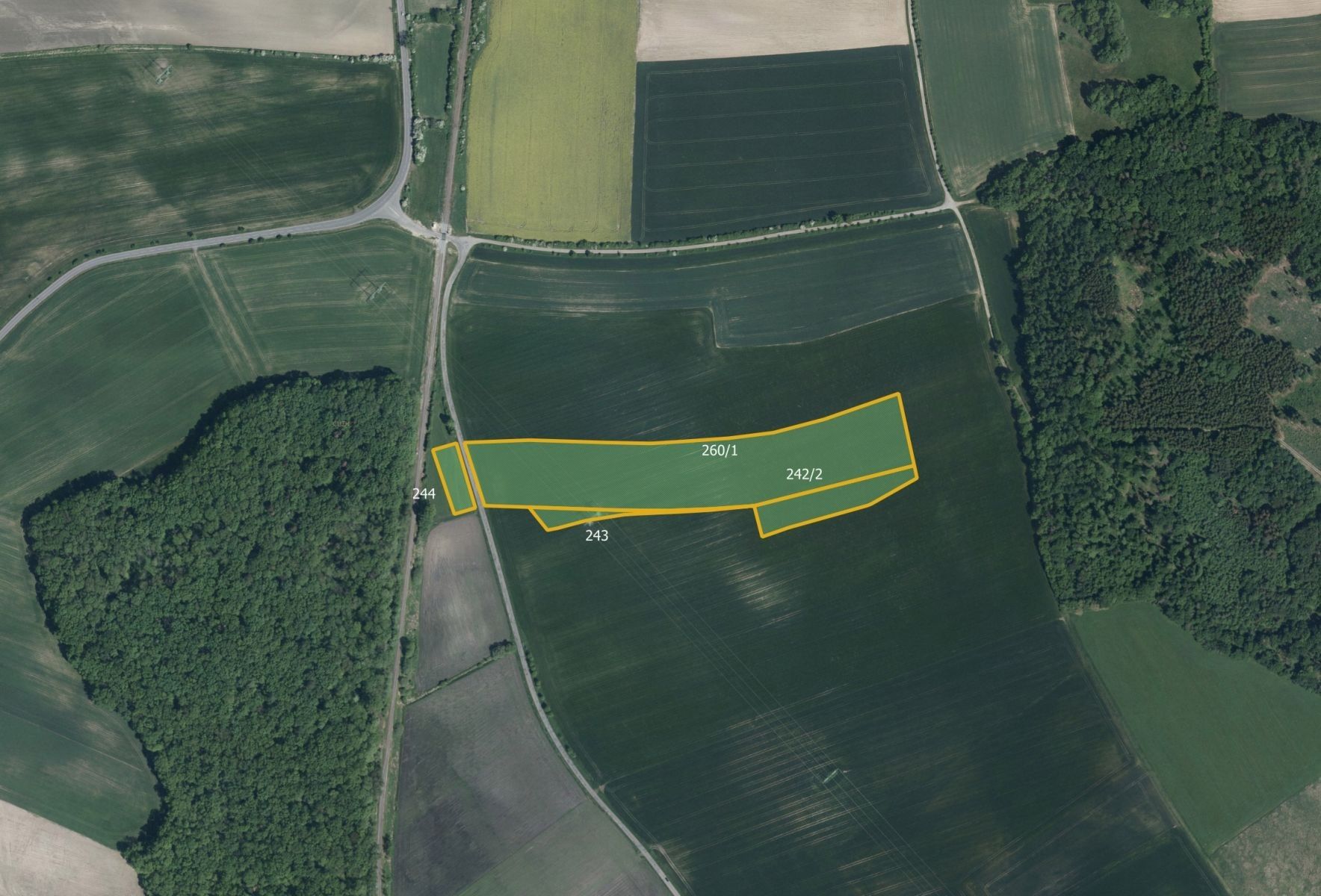 Zemědělské pozemky, Očelice