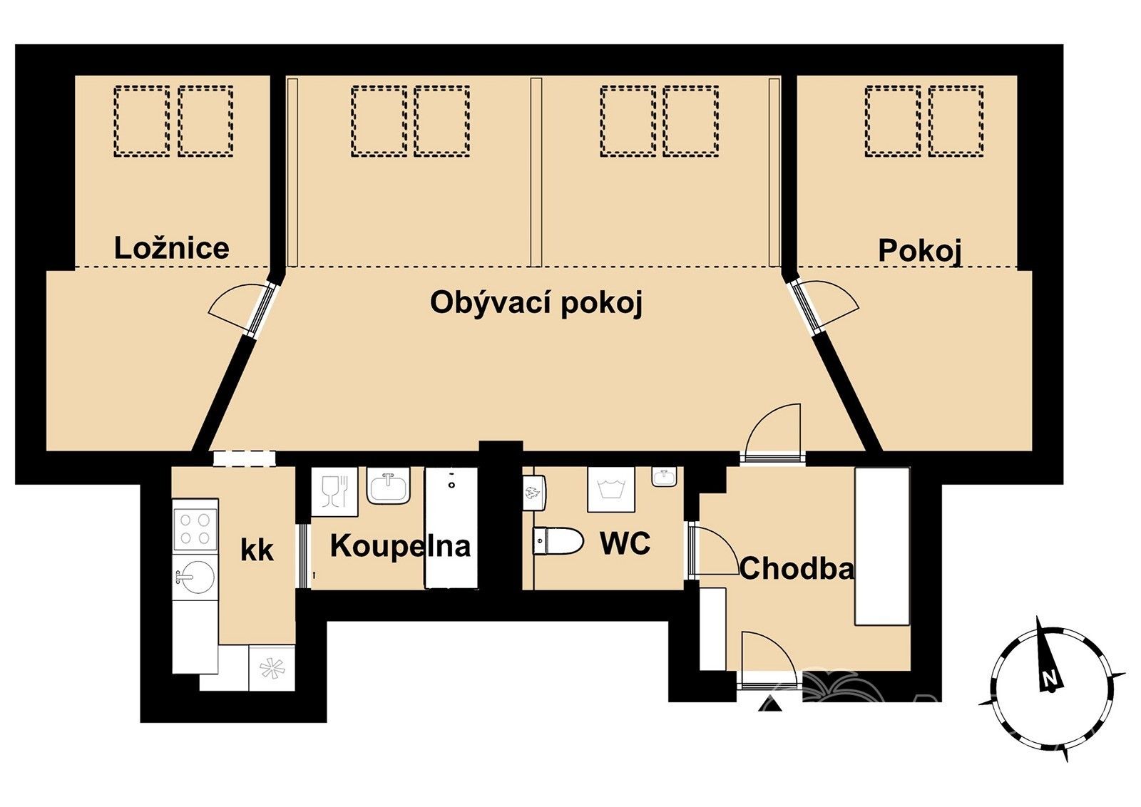 Prodej byt 3+kk - Kodaňská, Praha, 81 m²