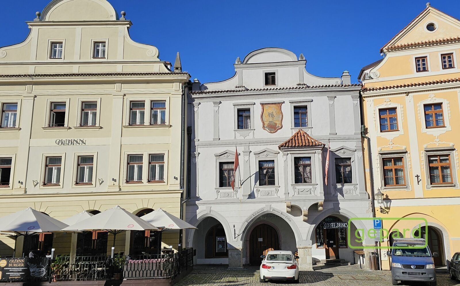 Obchodní prostory, náměstí Svornosti, Český Krumlov, 350 m²