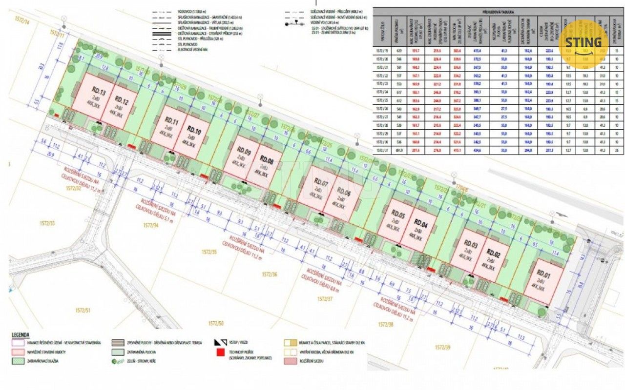 Pozemky pro bydlení, Chlumec nad Cidlinou I, Chlumec nad Cidlinou, 6 801 m²