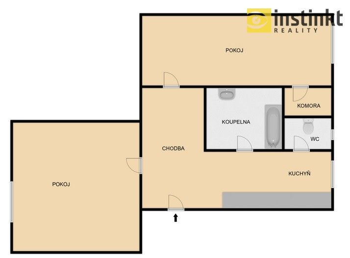 Prodej byt 2+1 - Starokdyňská, Kdyně, 61 m²