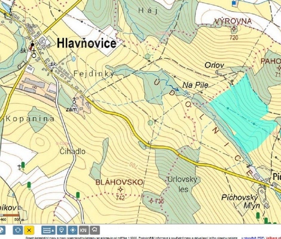 Louky, Libětice, Hlavňovice, 122 792 m²