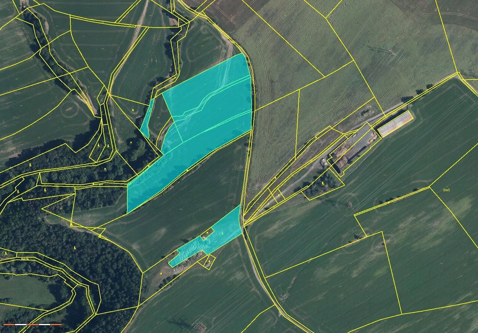 Zemědělské pozemky, Bratřínov, 69 285 m²