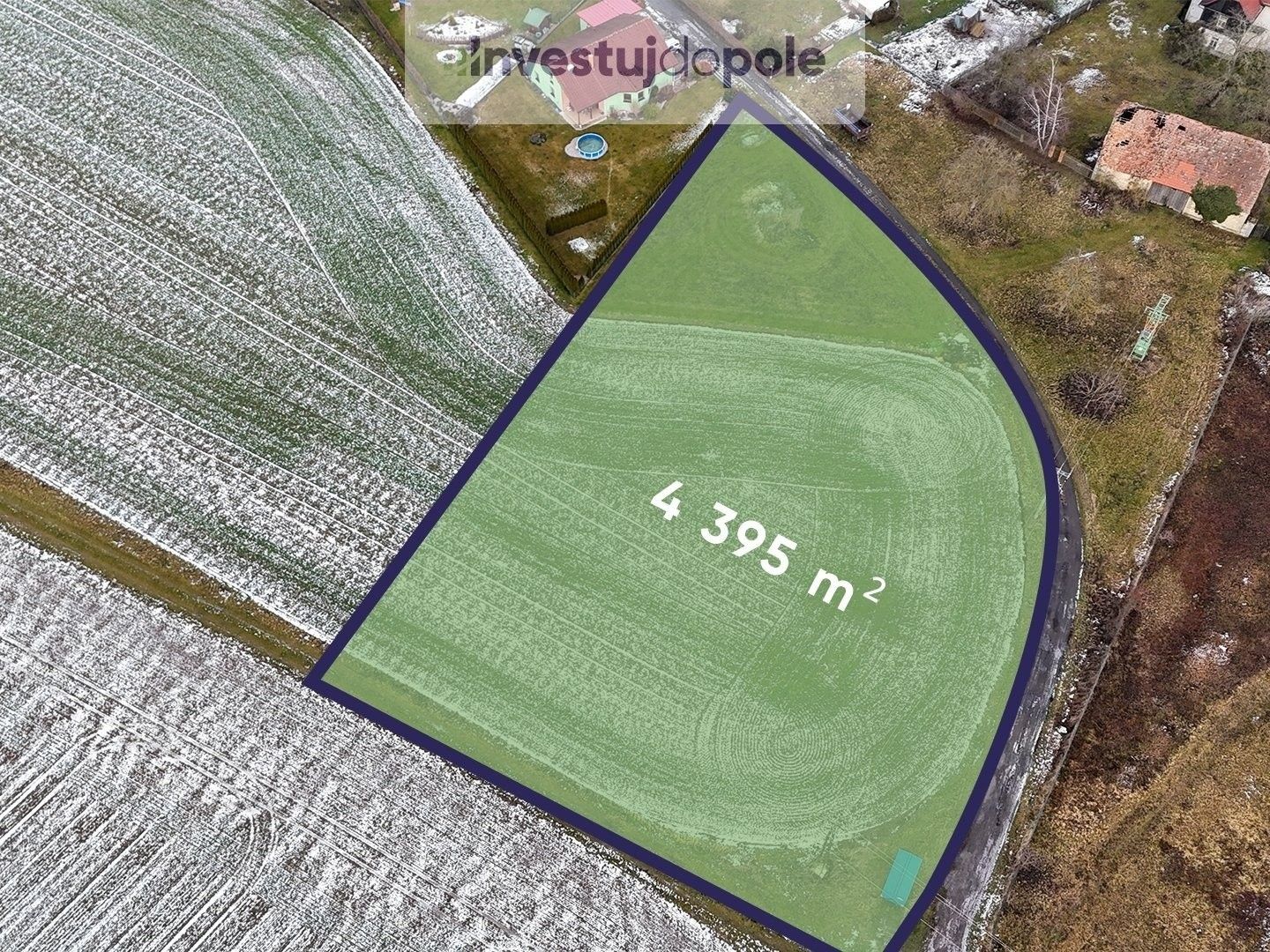 Pozemky pro bydlení, Kovanec, 4 395 m²