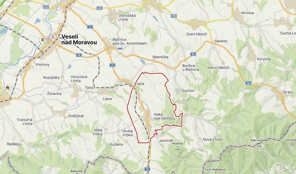 Pozemky pro bydlení, Javorník, 696 74