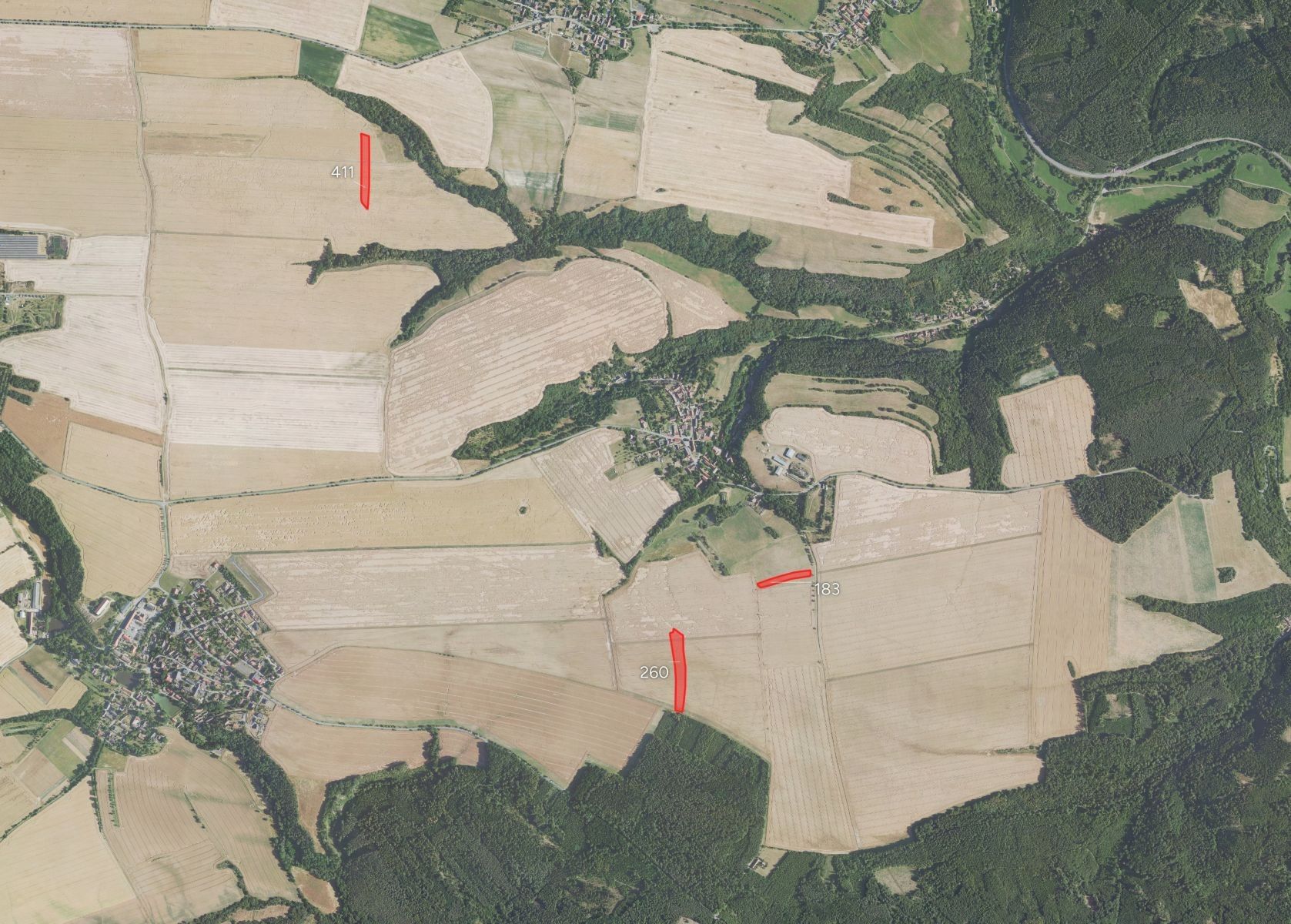 Zemědělské pozemky, Lašovice