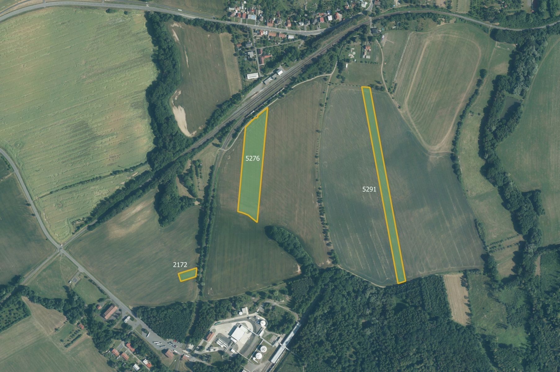 Zemědělské pozemky, Osíčko