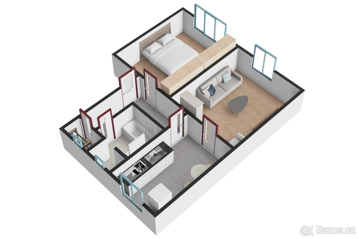 Prodej byt 2+1 - Plzeň, 301 00, 58 m²