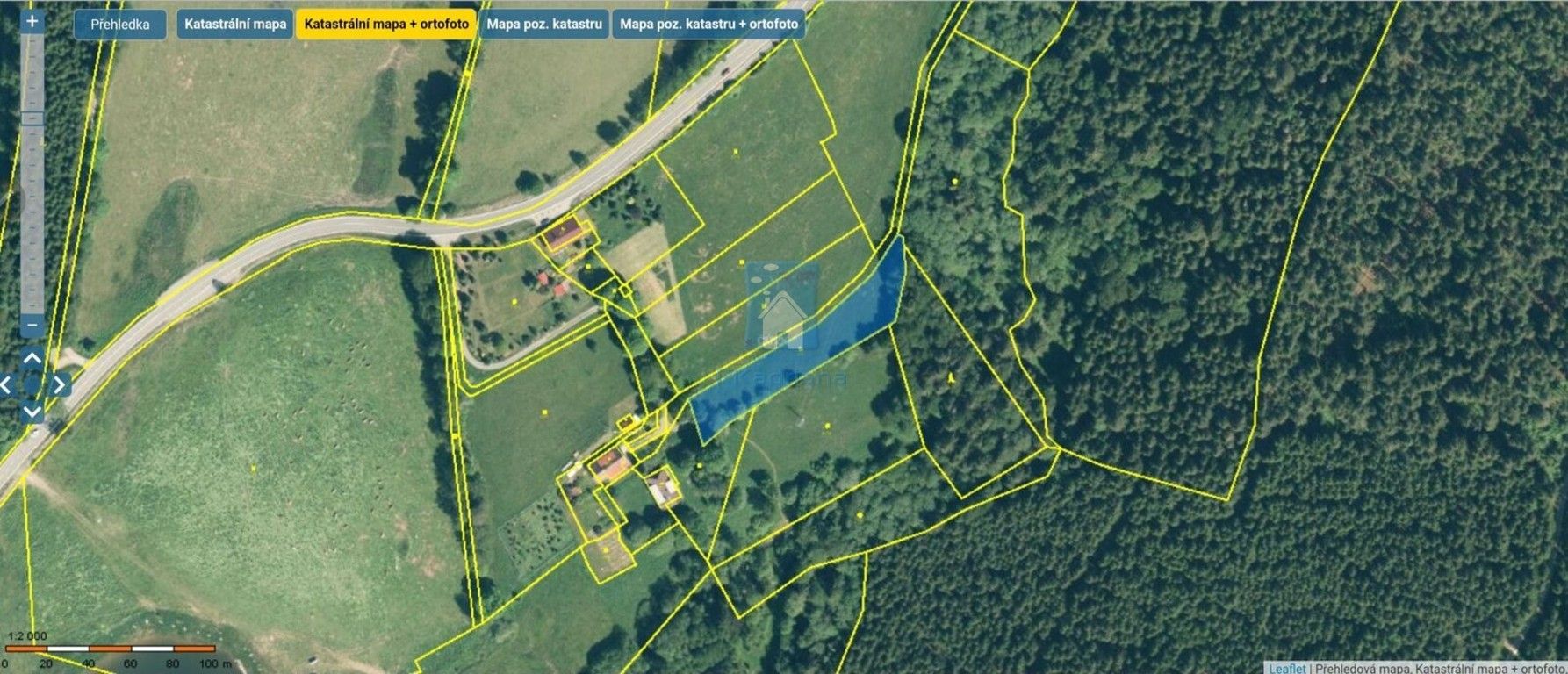 Louky, Horní Vltavice, 2 m²