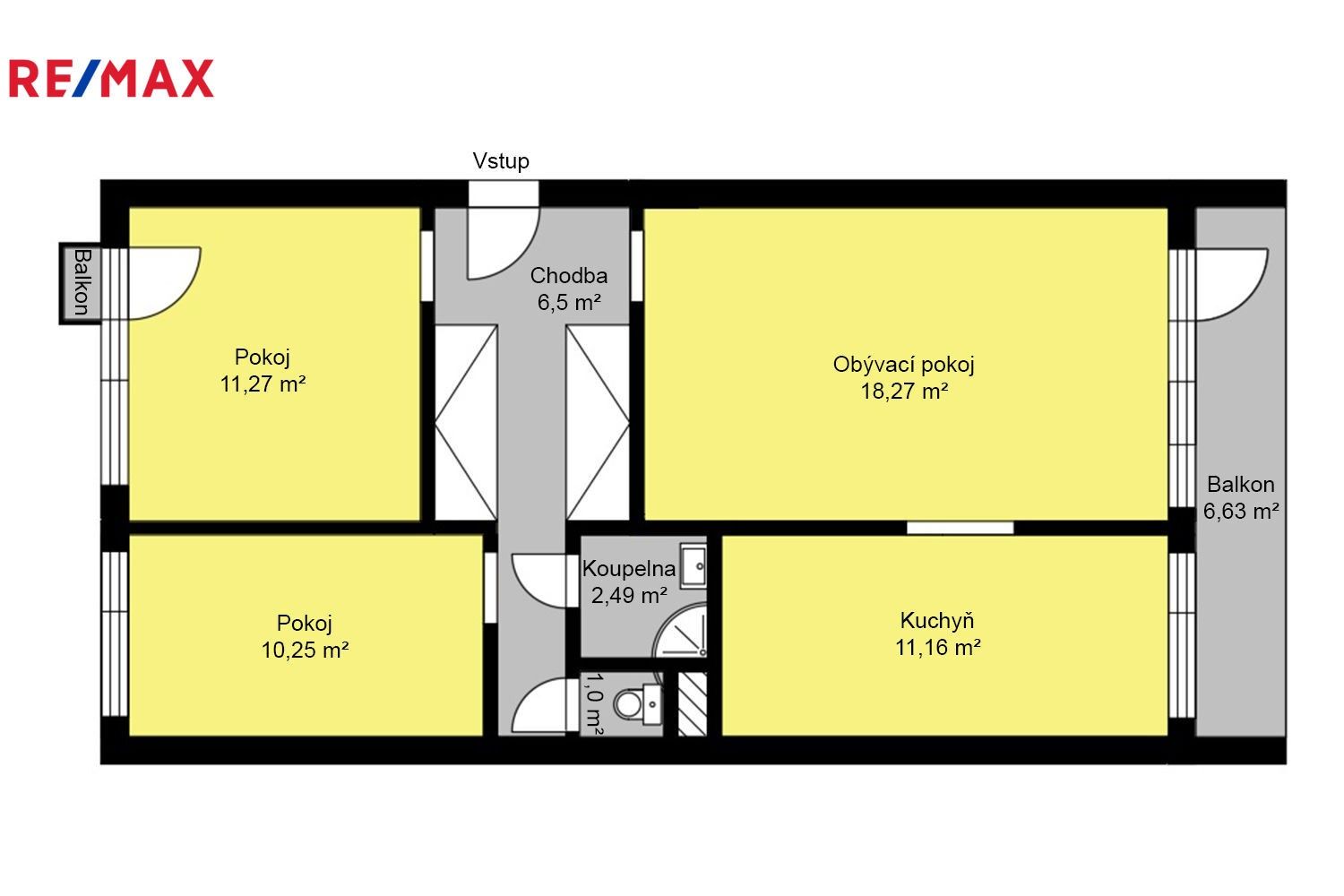 Prodej byt 3+1 - Tisovecká, Kolín, 68 m²