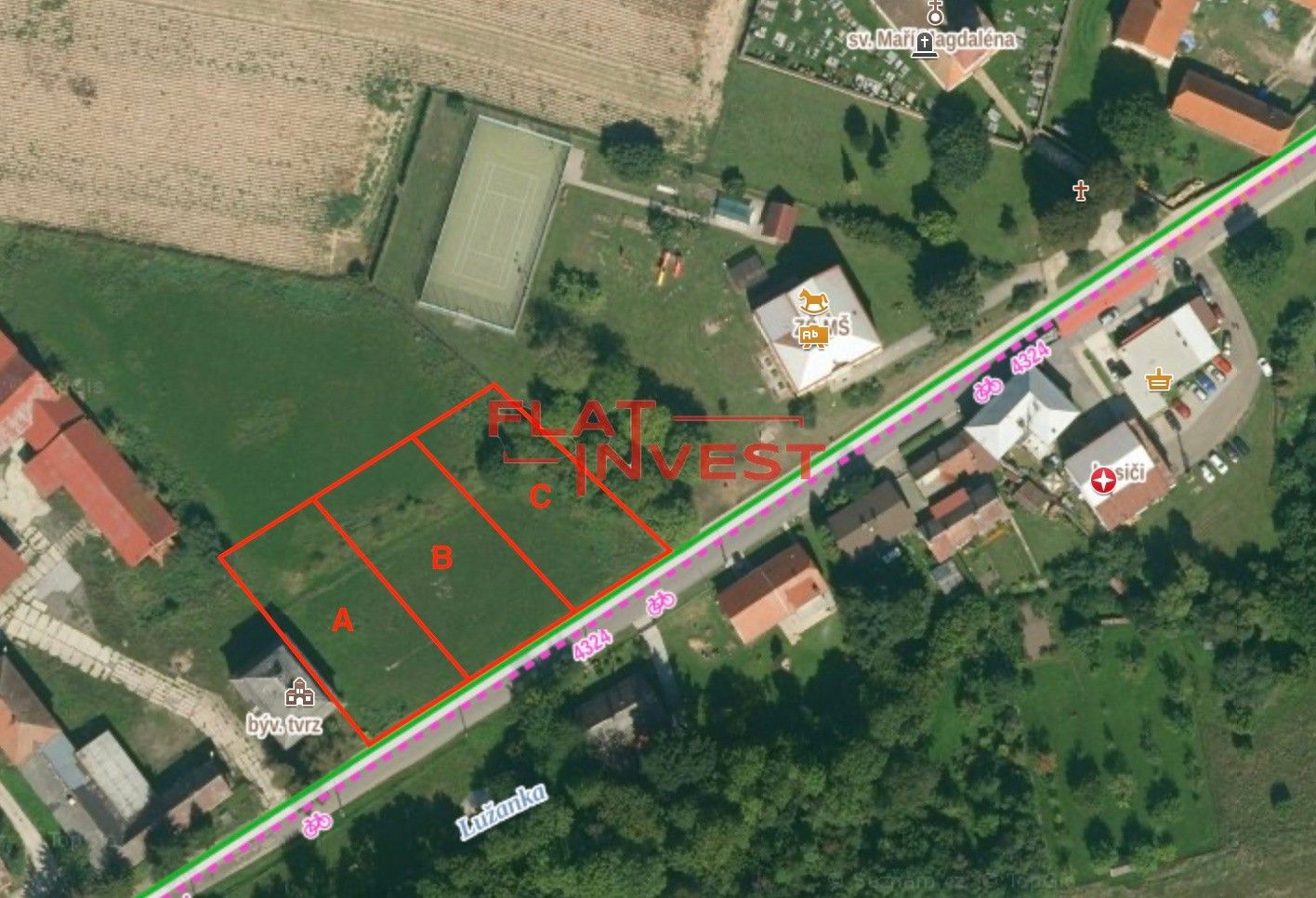 Prodej pozemek pro bydlení - Lužany, 1 150 m²