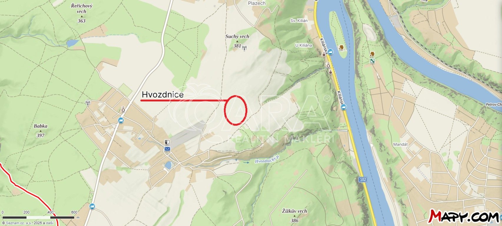 Zemědělské pozemky, Hvozdnice, 16 m²