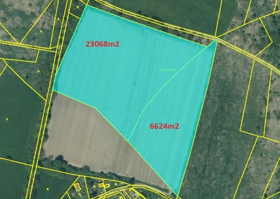 Zemědělské pozemky, Ke Slonům, Plzeň, 36 521 m²