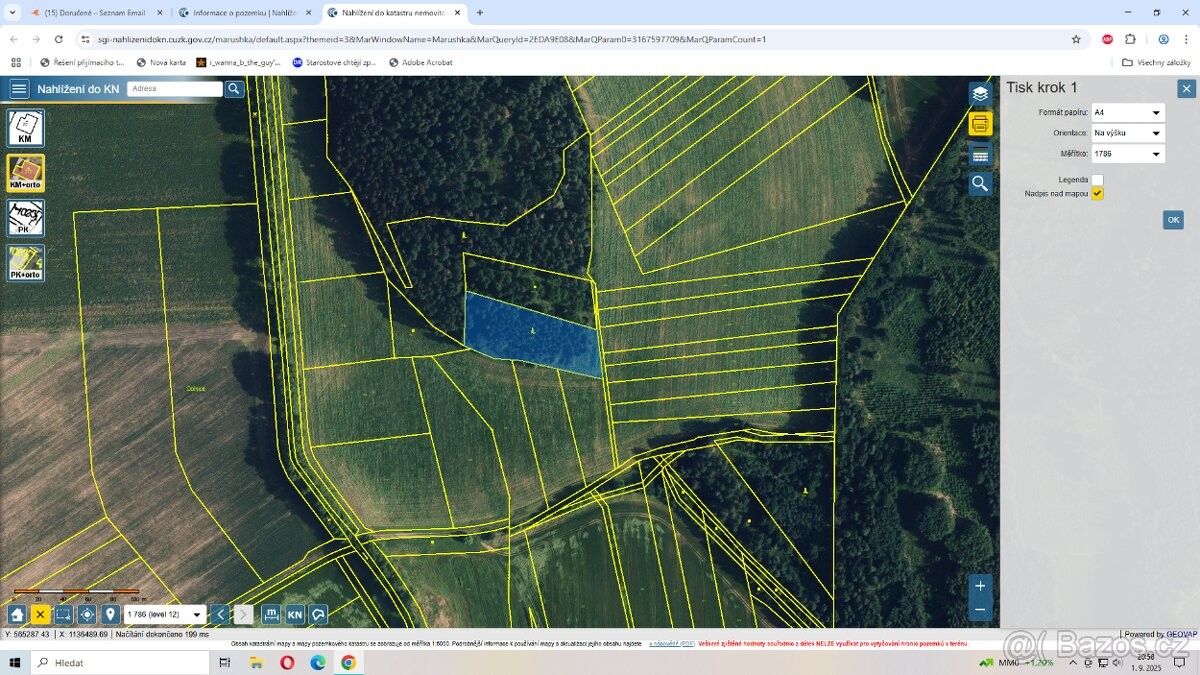 Pozemky pro bydlení, Určice, 798 04