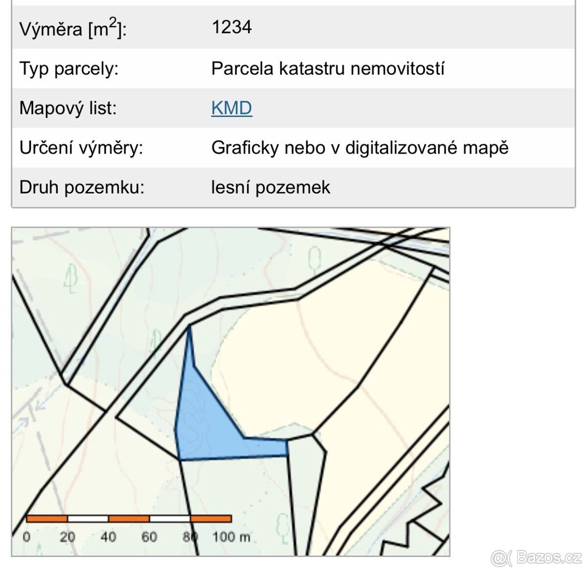 Prodej les - Rožmitál pod Třemšínem, 262 42, 1 234 m²