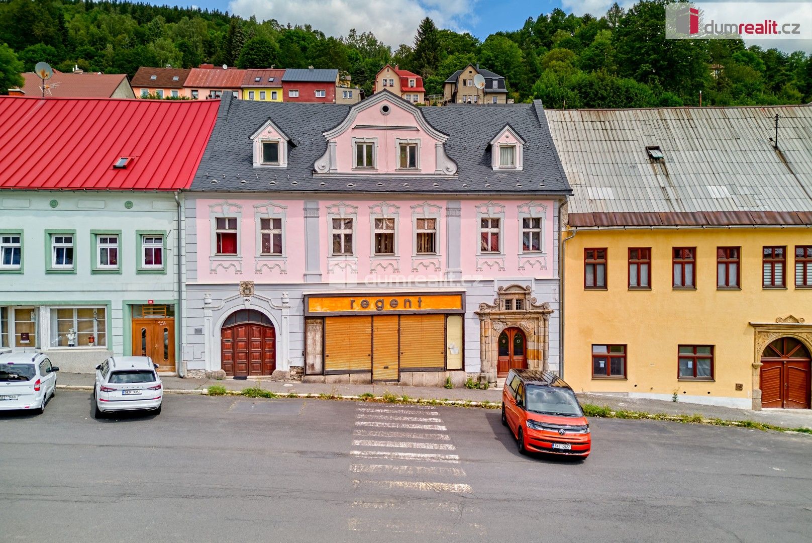 Rodinné domy, náměstí Republiky, Jáchymov, 700 m²