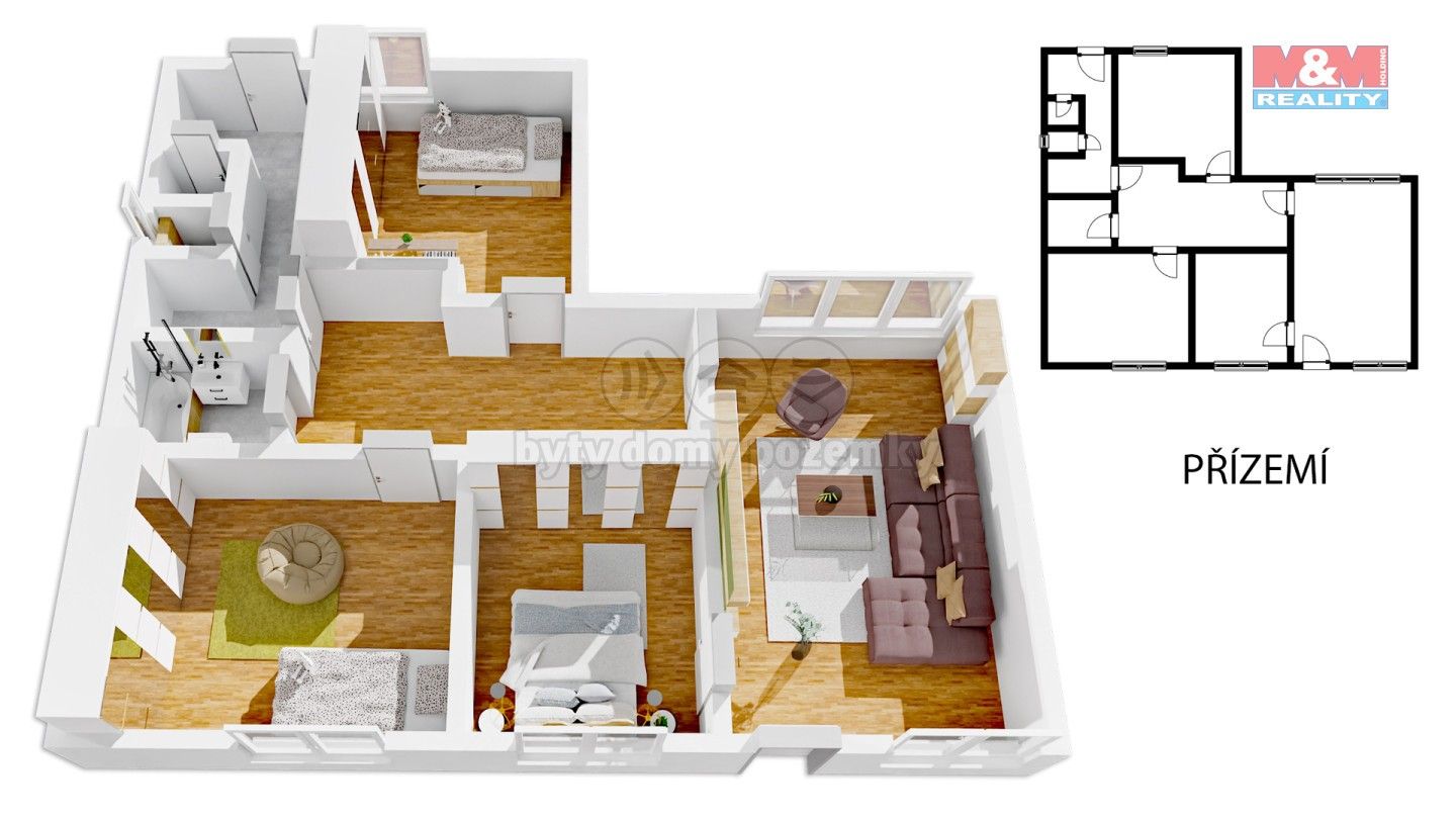 Pronájem rodinný dům - Škroupova, Mladá Boleslav, 100 m²