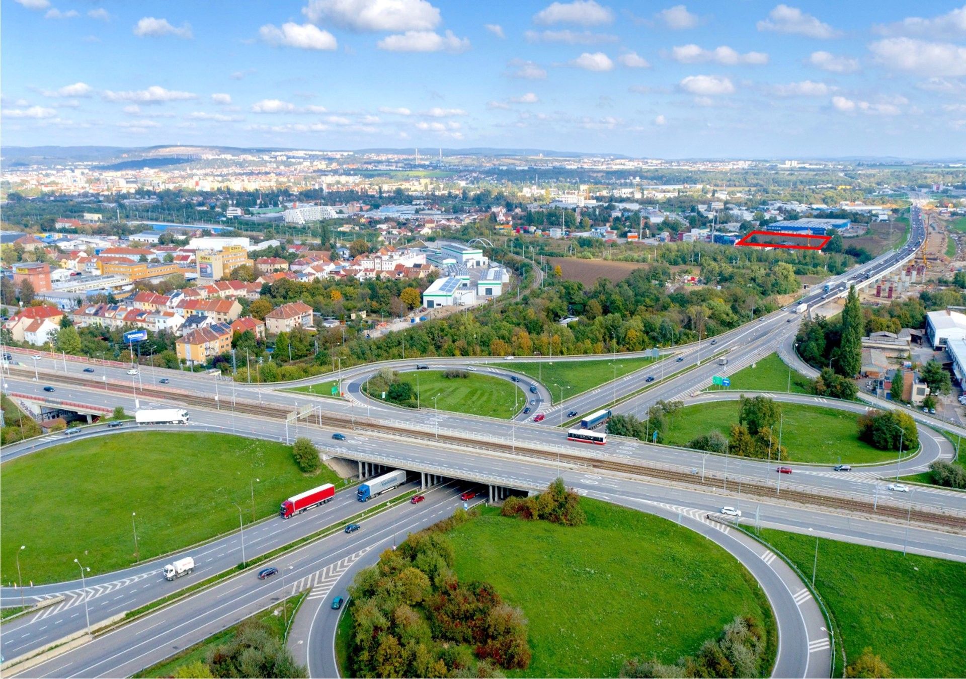 Prodej komerční pozemek - K terminálu, Brno, 11 941 m²