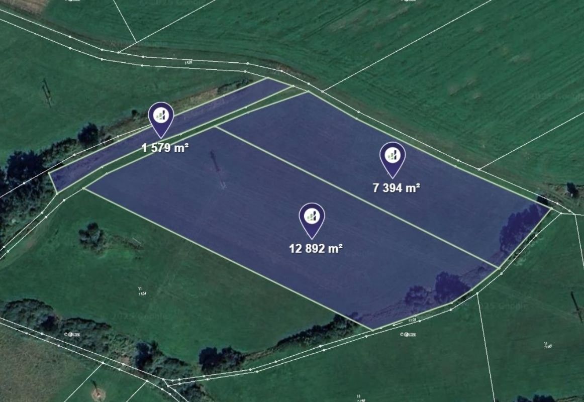 Louky, Mokrouše, 21 865 m²